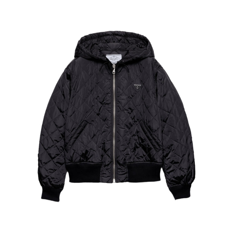 Prada Quilted Hooded Jacket