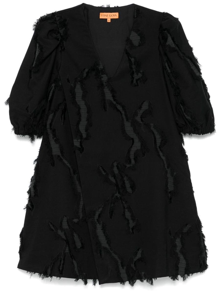 ripped-detail mini dress