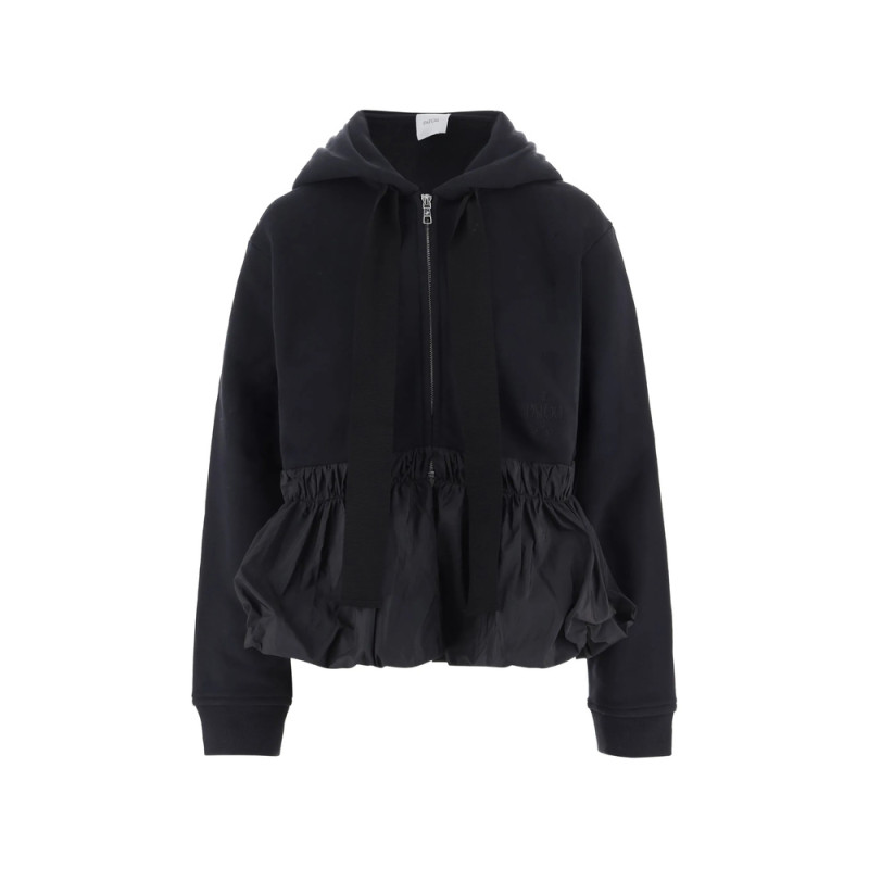 Patou Ruffled Zip-up Hoodie