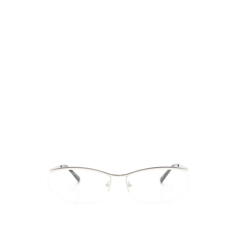 The Attico X Linda Farrow Charlotte Cat-eye Semi-rimless Glasses