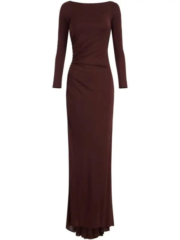 draped jersey gown