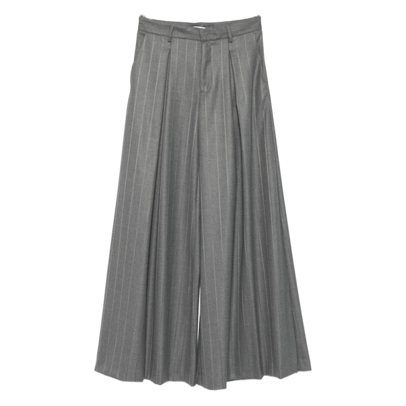 The Andamane Pinstripe Pleated Trousers