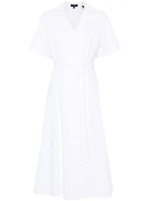 short-sleeve midi dress