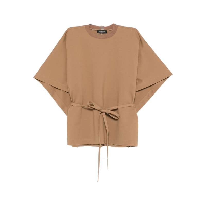 Fabiana Filippi Belted Batwing Blouse