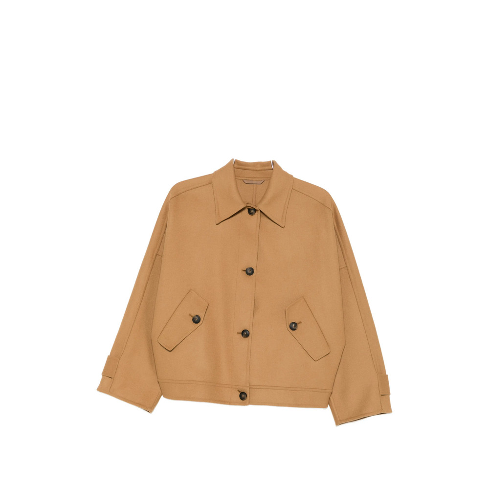 Closed Flap-pocket Buttoned Jacket
