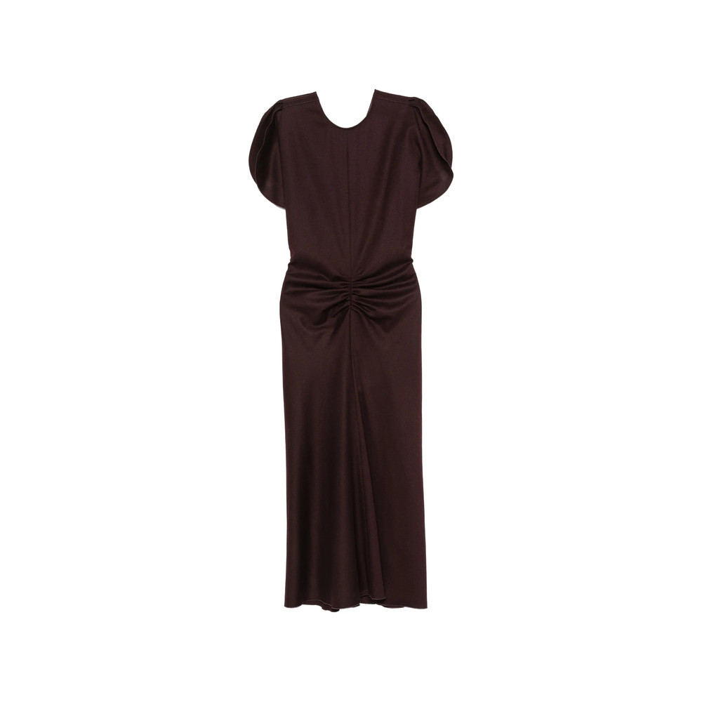 Victoria Beckham Bela Ruched Midi Dress