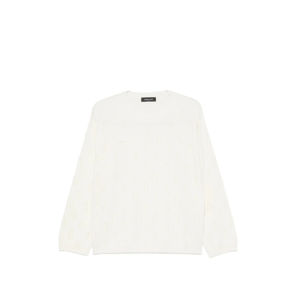 Fabiana Filippi Bead-embellished Crew-neck Sweater