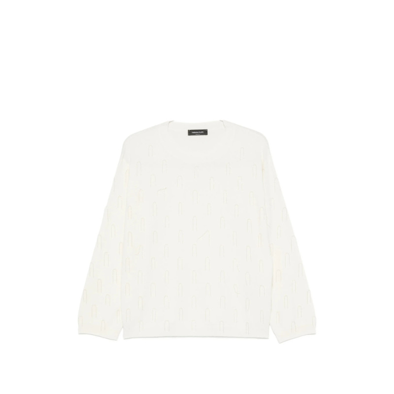 Fabiana Filippi Bead-embellished Crew-neck Sweater