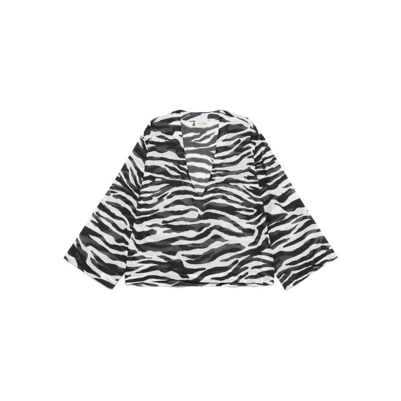 The Attico Zebra-print Blouse