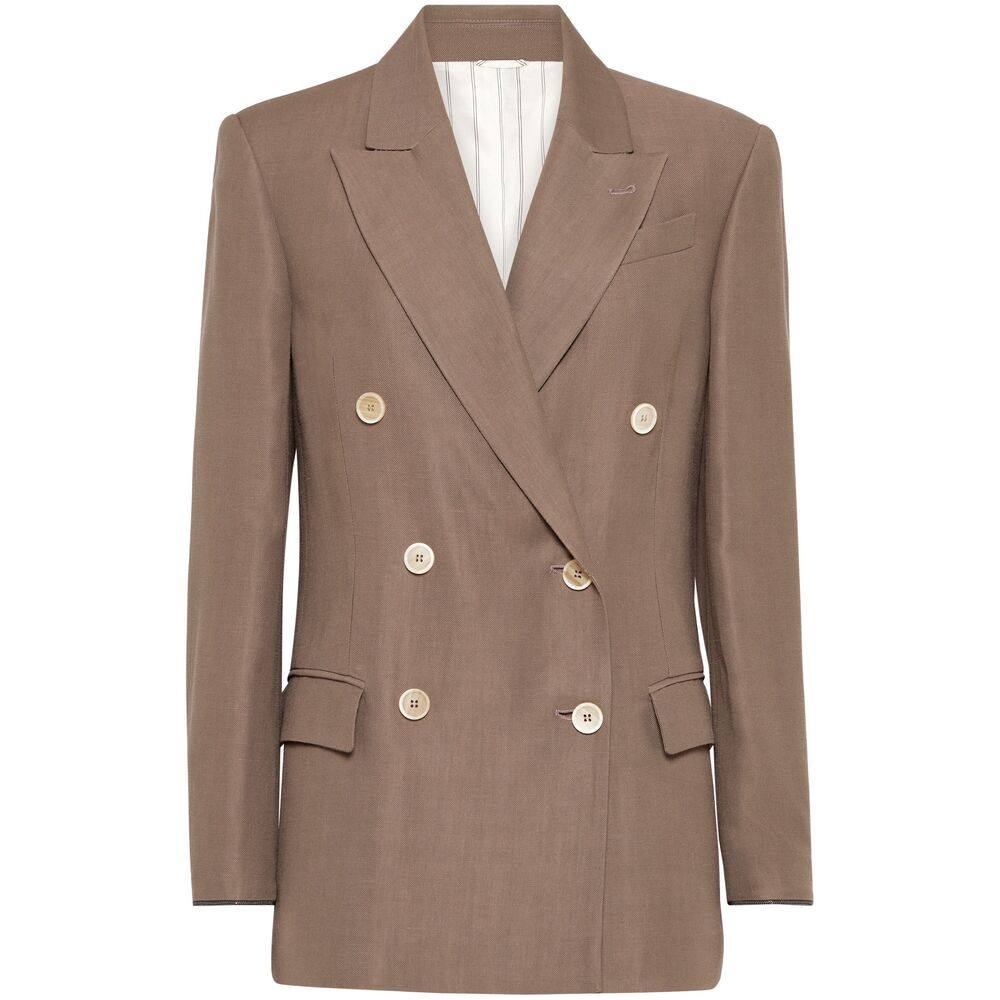 Brunello Cucinelli Monili-detail Twill Blazer