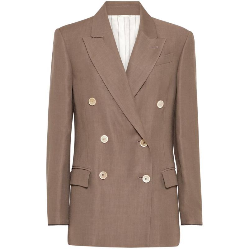 Brunello Cucinelli Monili-detail Twill Blazer
