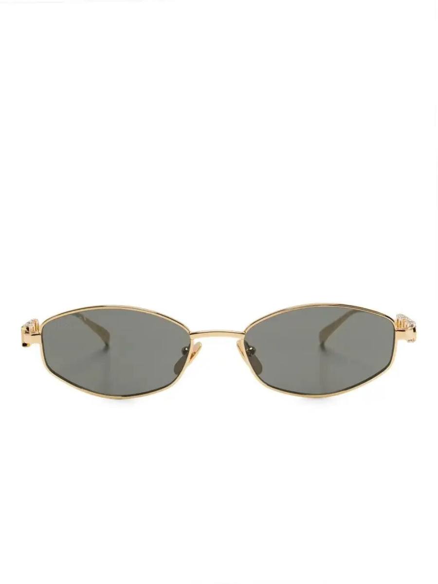 oval-frame sunglasses