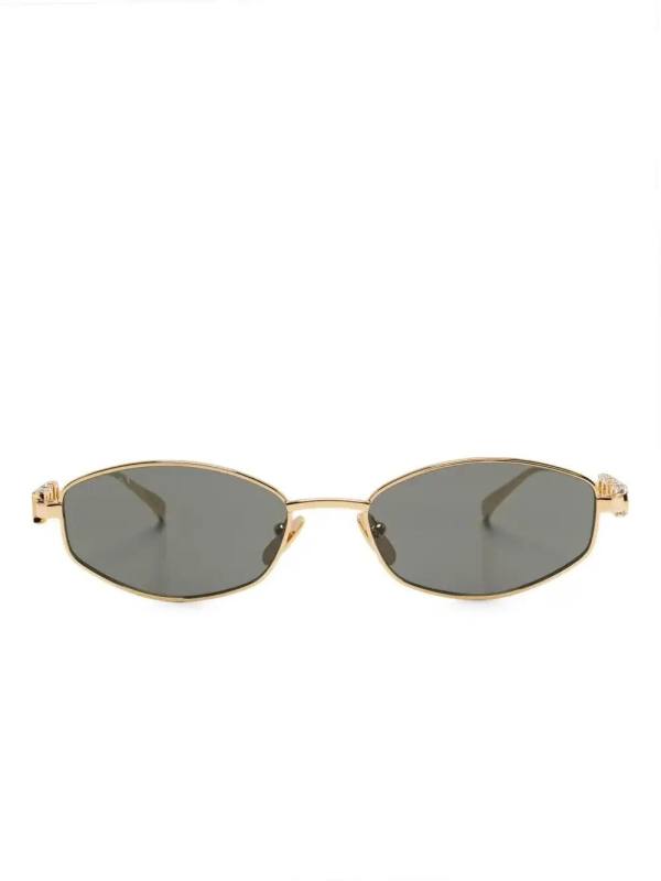 oval-frame sunglasses