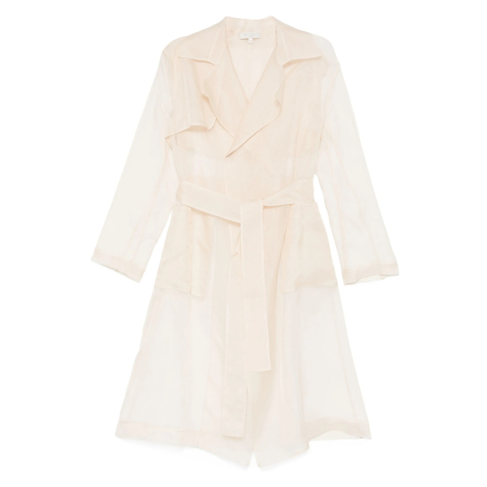 Antonelli Belted Silk Coat