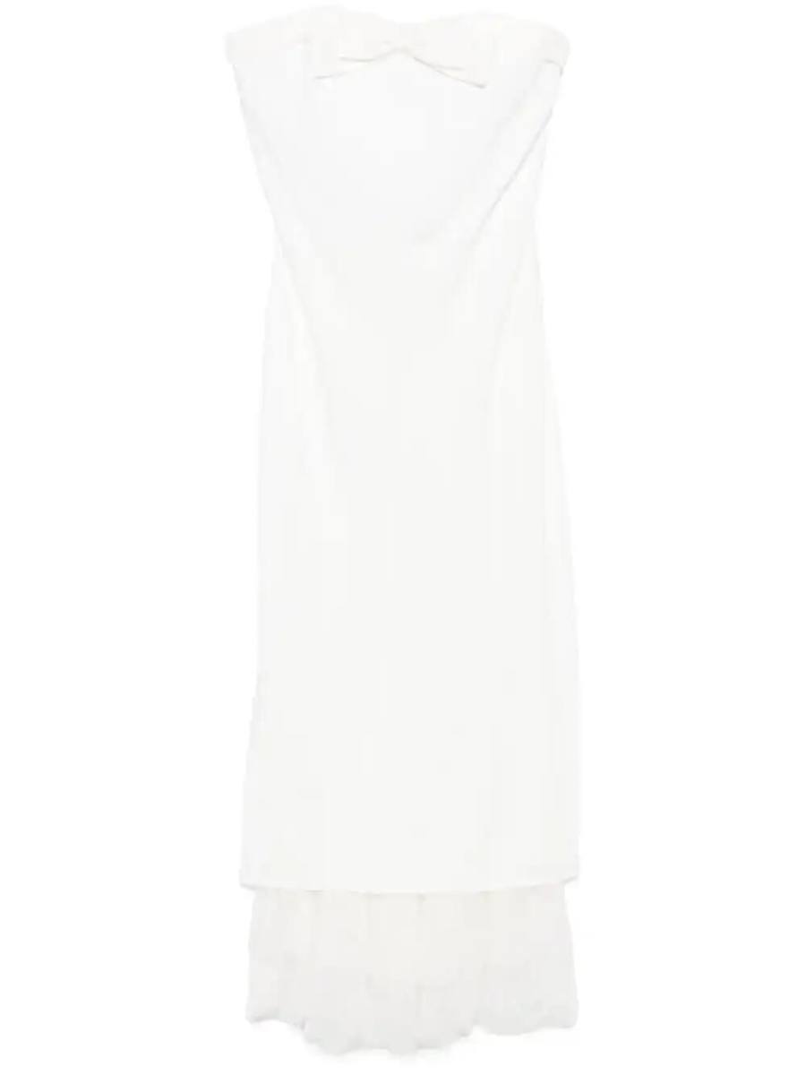 bow-detailed midi dress