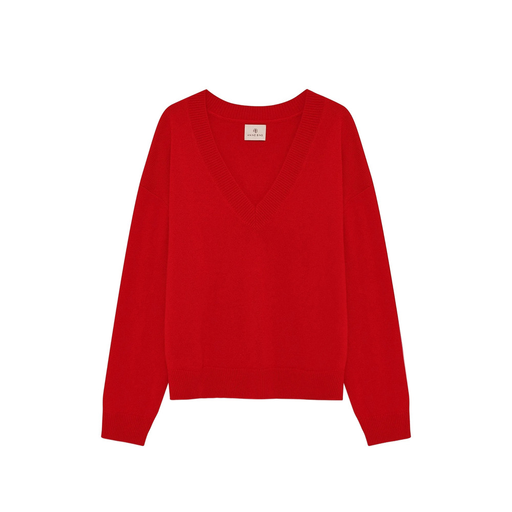 Anine Bing LEE SWEATER - TANGO RED