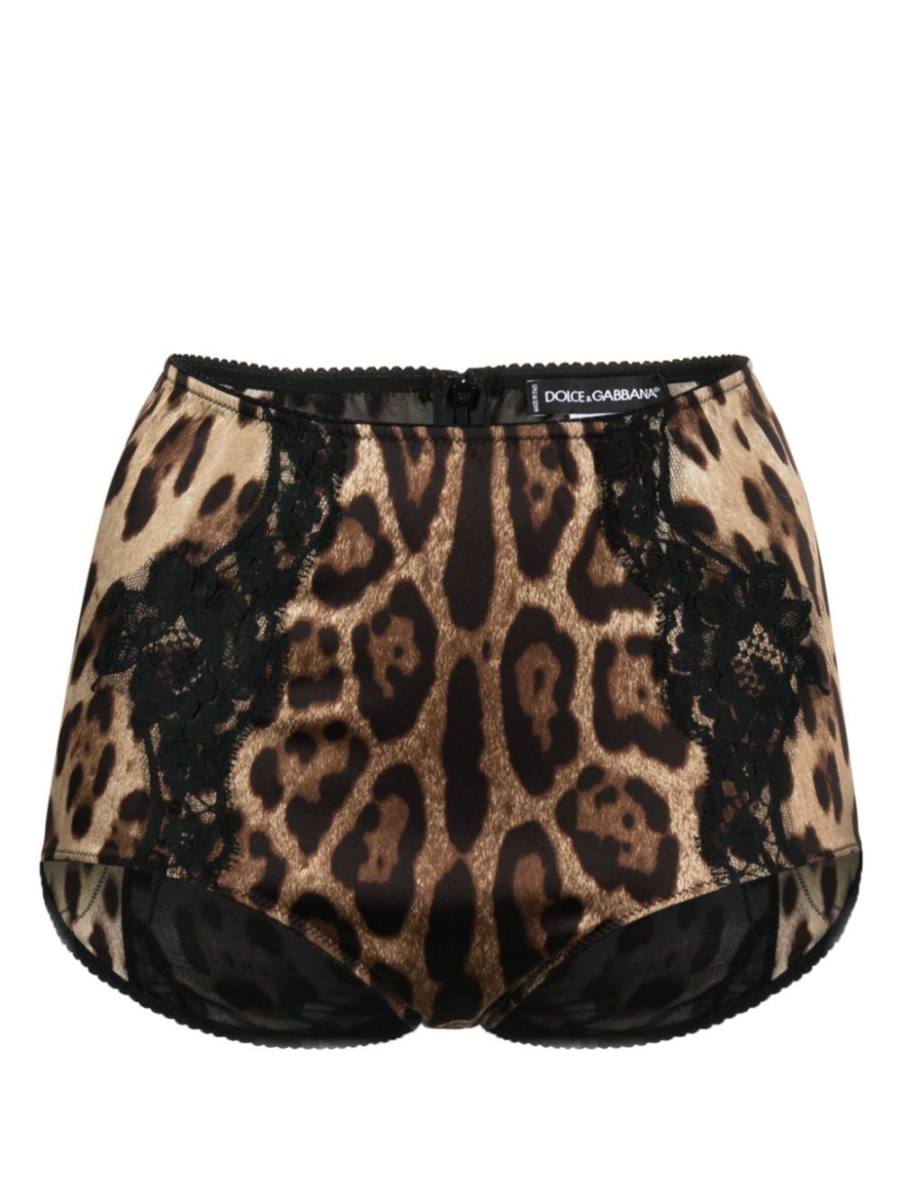 leopard-print high-waist briefs