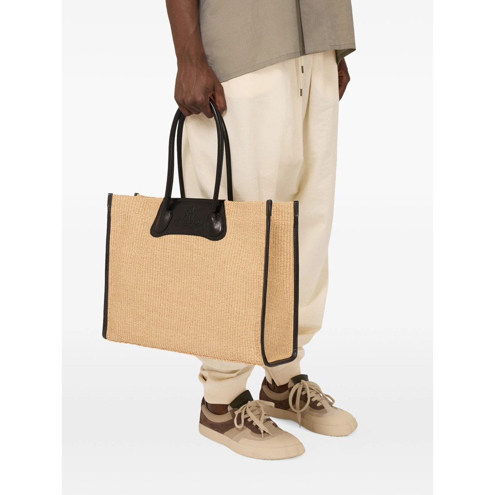 Vivienne Westwood Troy Woven Tote Bag
