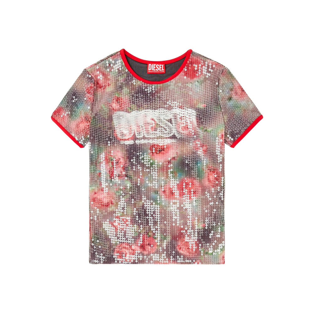 Diesel Sequin Floral T-UNKYEL T-shirt