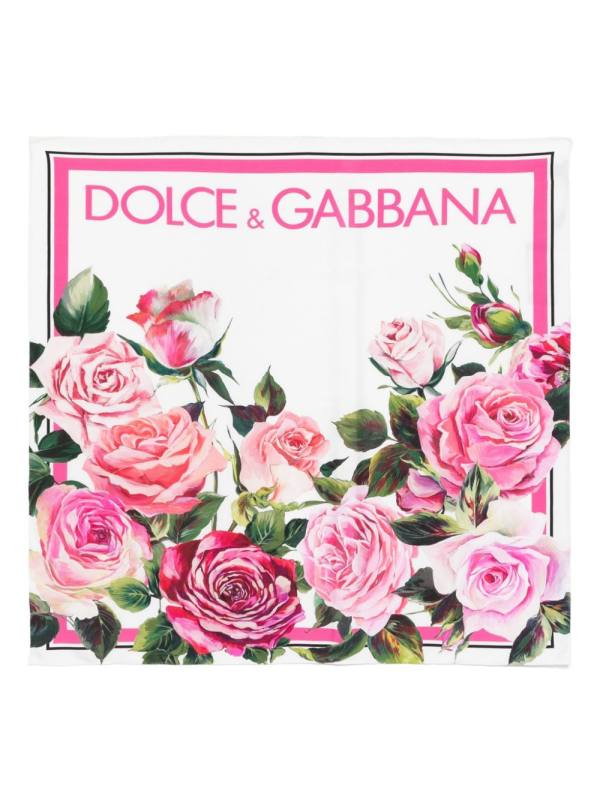 floral-print scarf