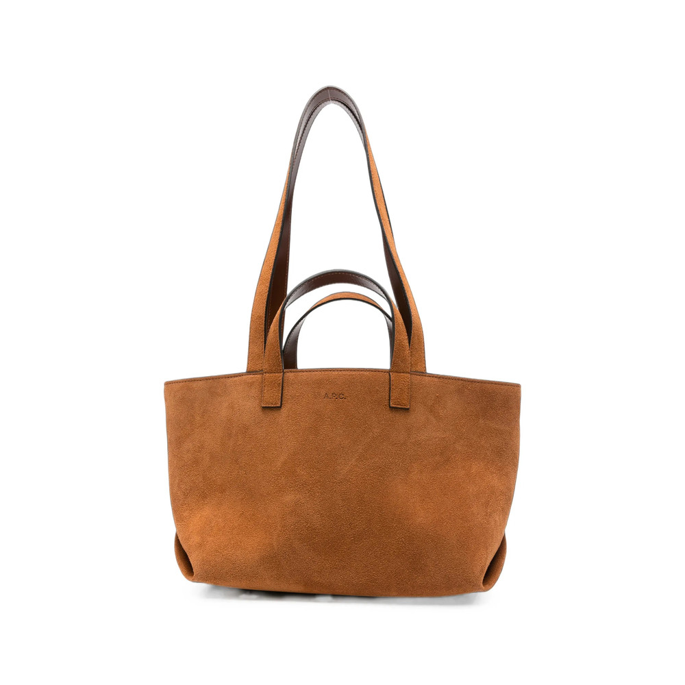 A. p.c. Logo-embossed Suede Tote Bag