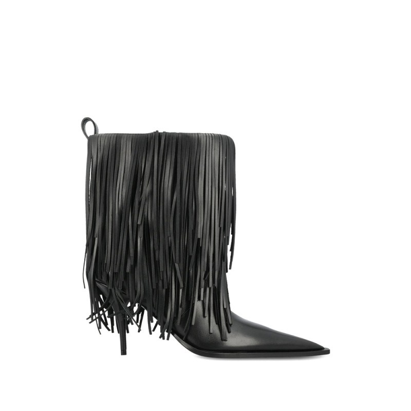 Balenciaga Fringed-embellishment Boots