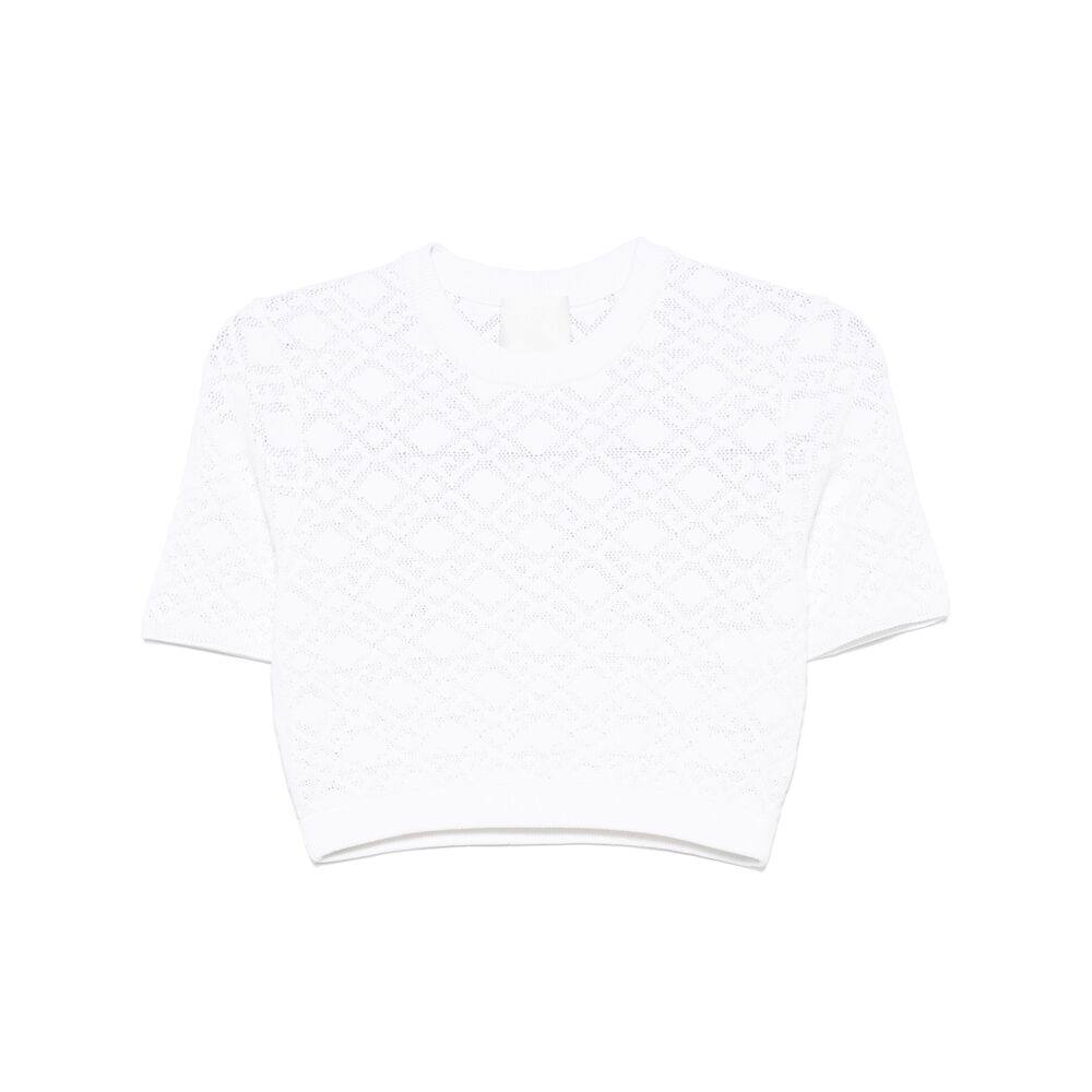 Givenchy Monogram 72-jacquard Cropped T-shirt