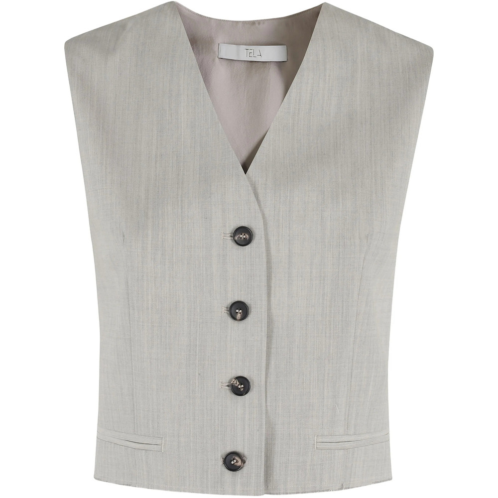 Tela Button-down Waistcoat