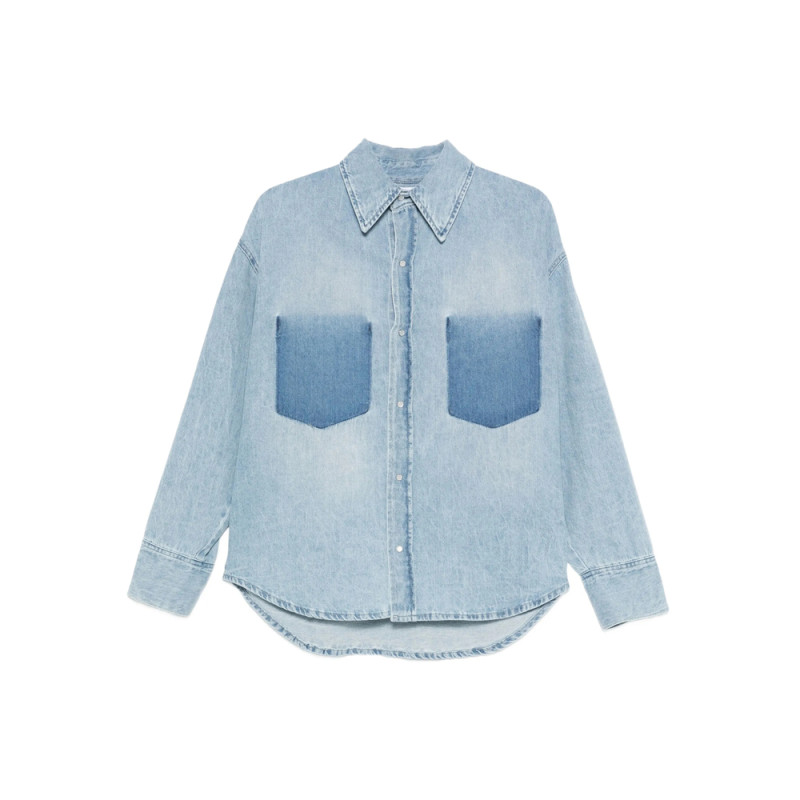 Lois Jeans Two-tone Denim Shirt