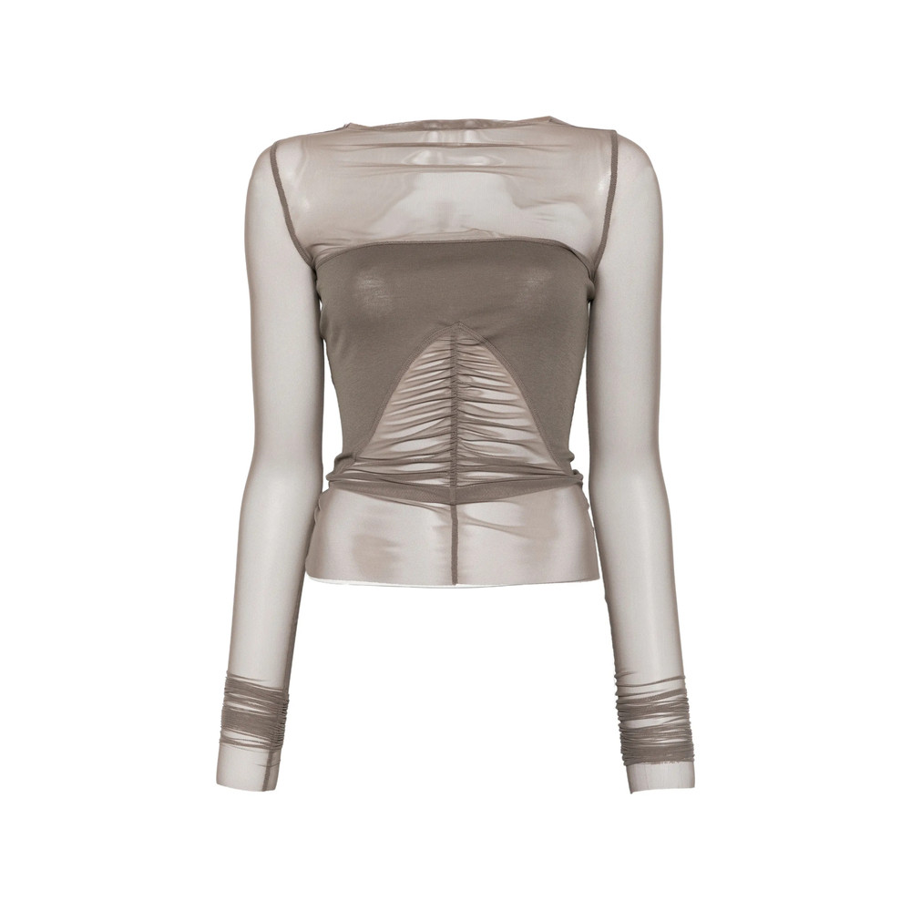 Rick Owens Ruched Long-sleeve T-shirt