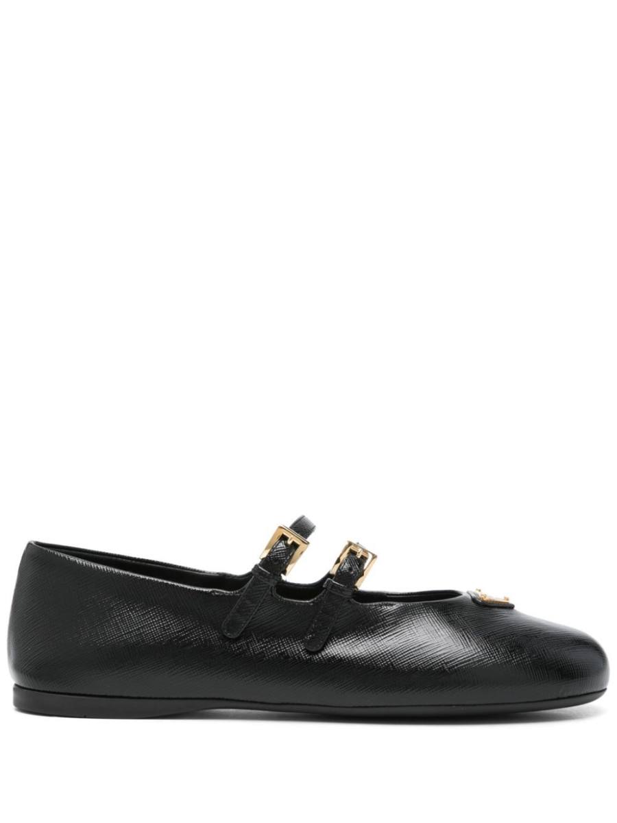 leather ballerina shoes
