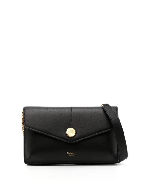 press-stud fastening chain strap bag