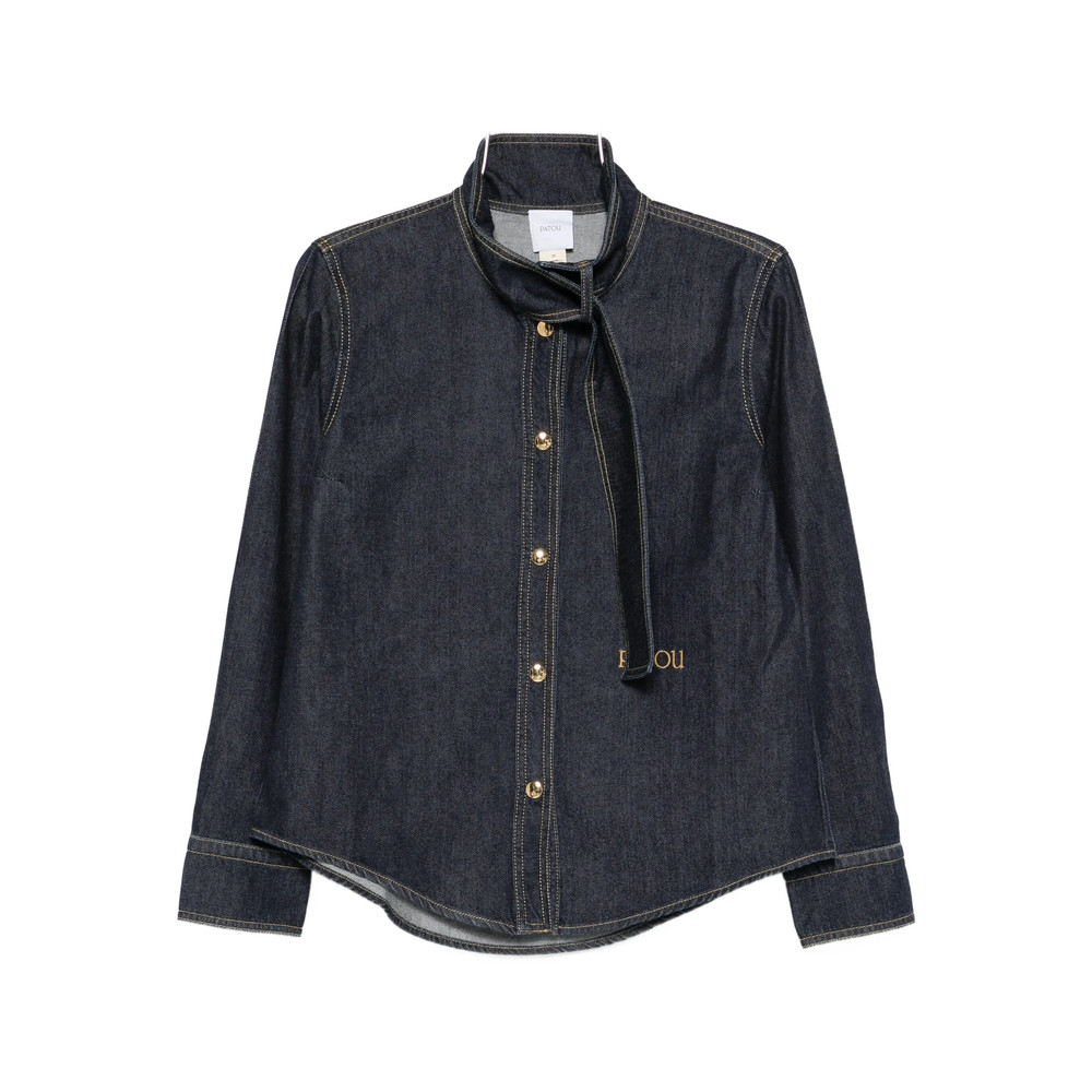 Patou Embroidered-logo Denim Shirt