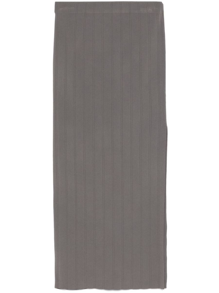 ribbed midi skirt