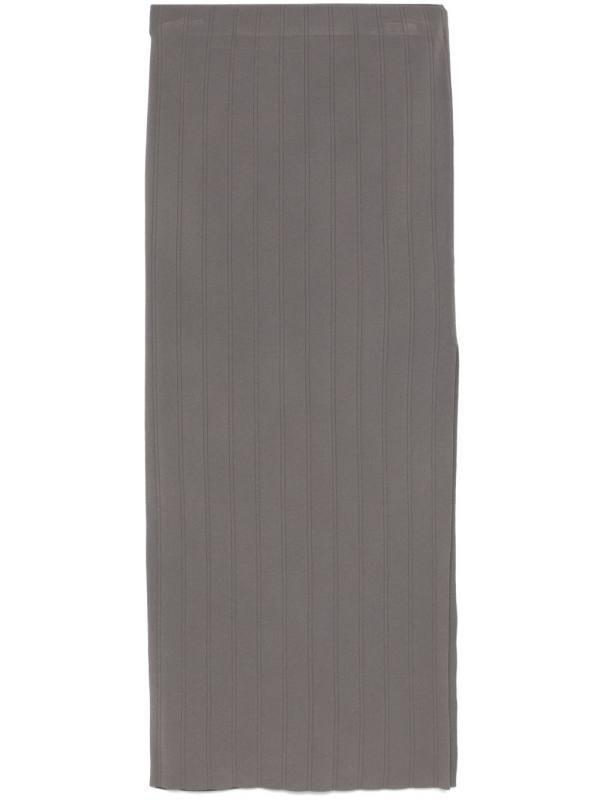 ribbed midi skirt