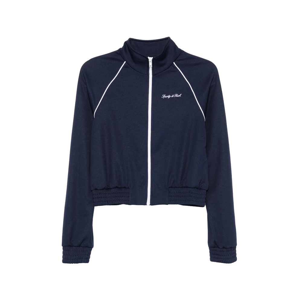 Sporty & Rich Logo-embroidered Piped Jacket