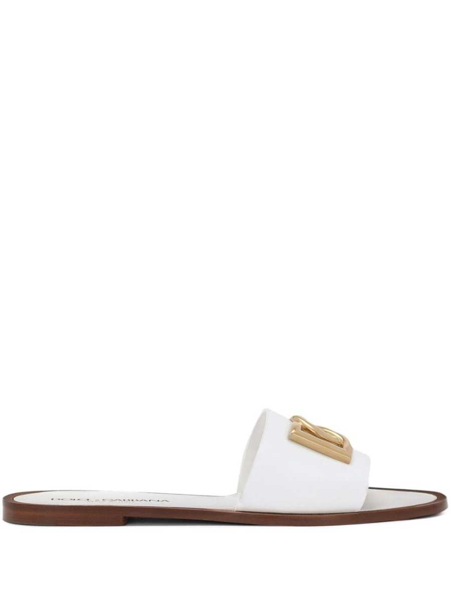 DG-logo leather sandals