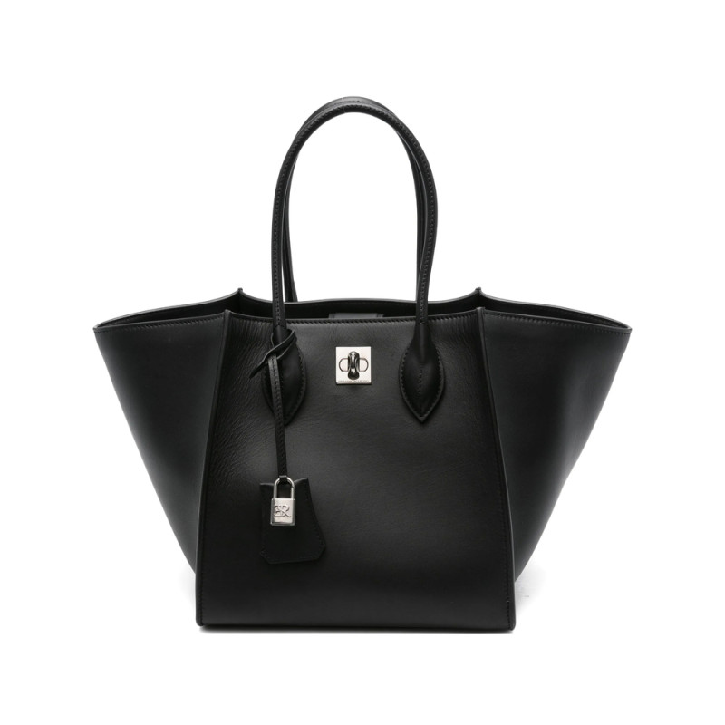 Ermanno Scervino Maggie Turn-lock Leather Tote Bag