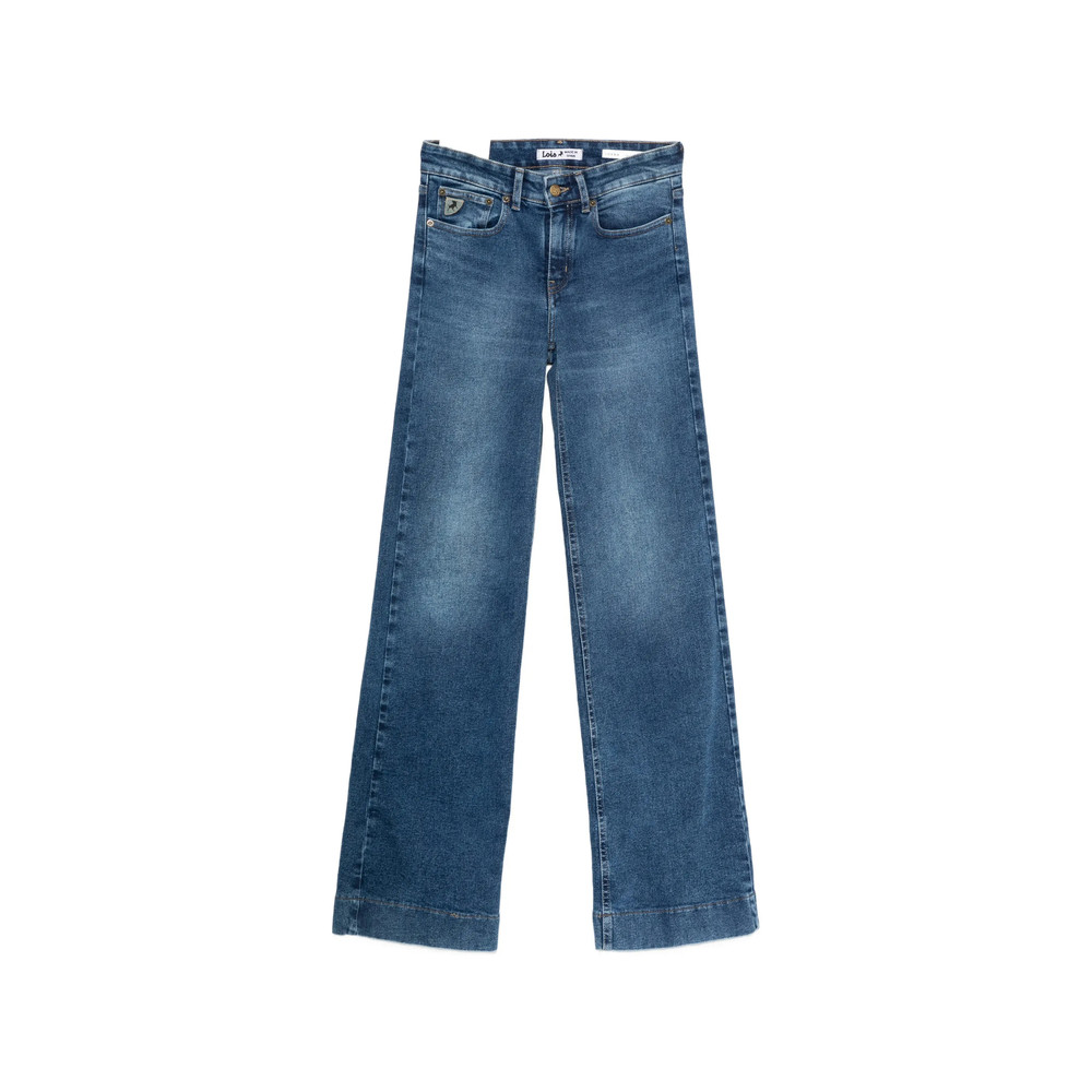 Lois Jeans Lorna Logo-patch Wide-leg Jeans