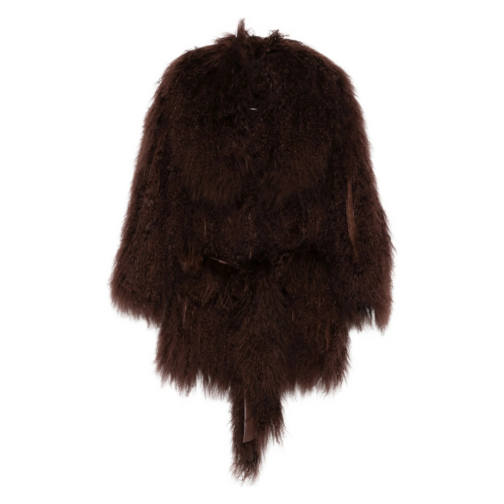 Numero Otto Belted Fur Jacket