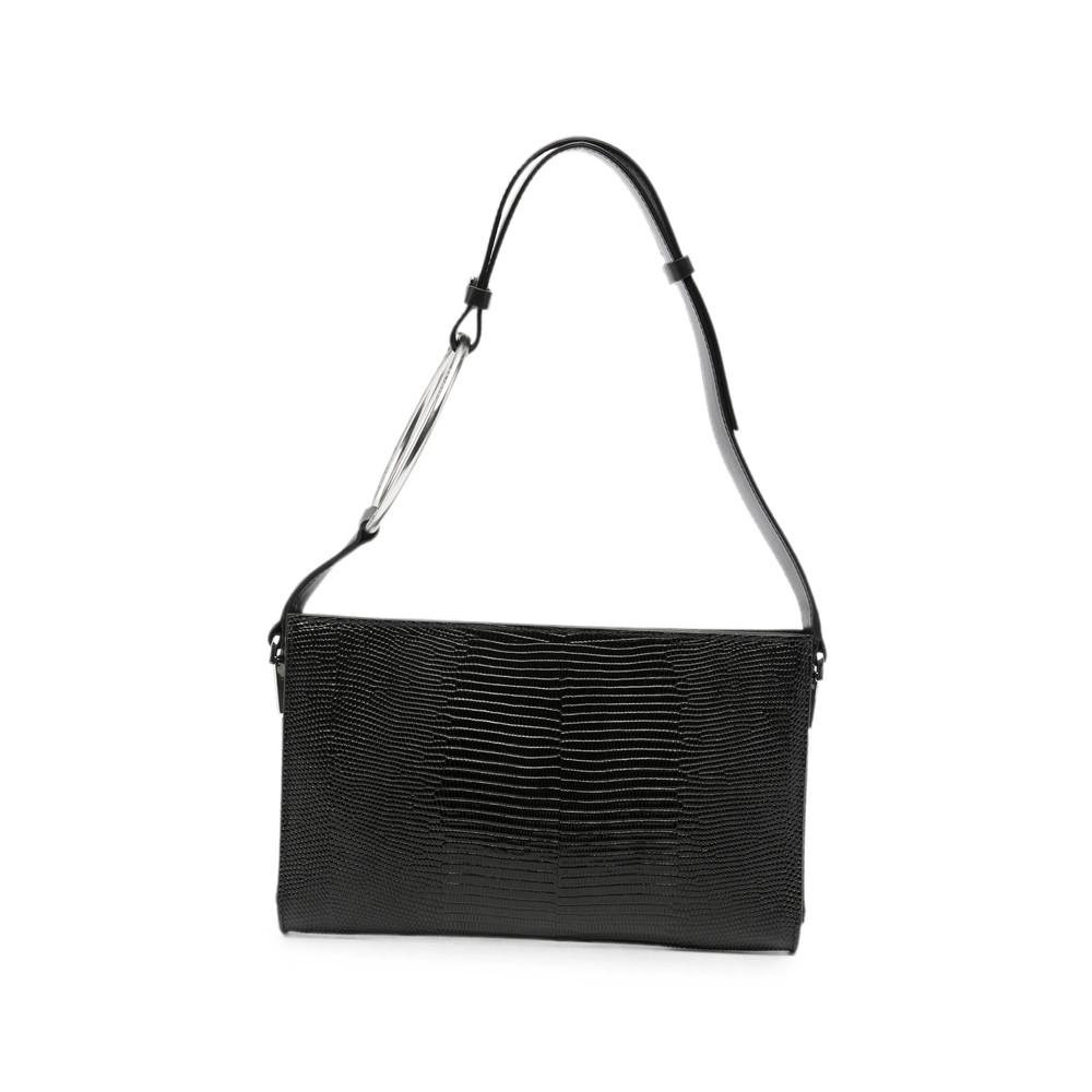 Dondup Ring-handle Lizard-effect Tote Bag