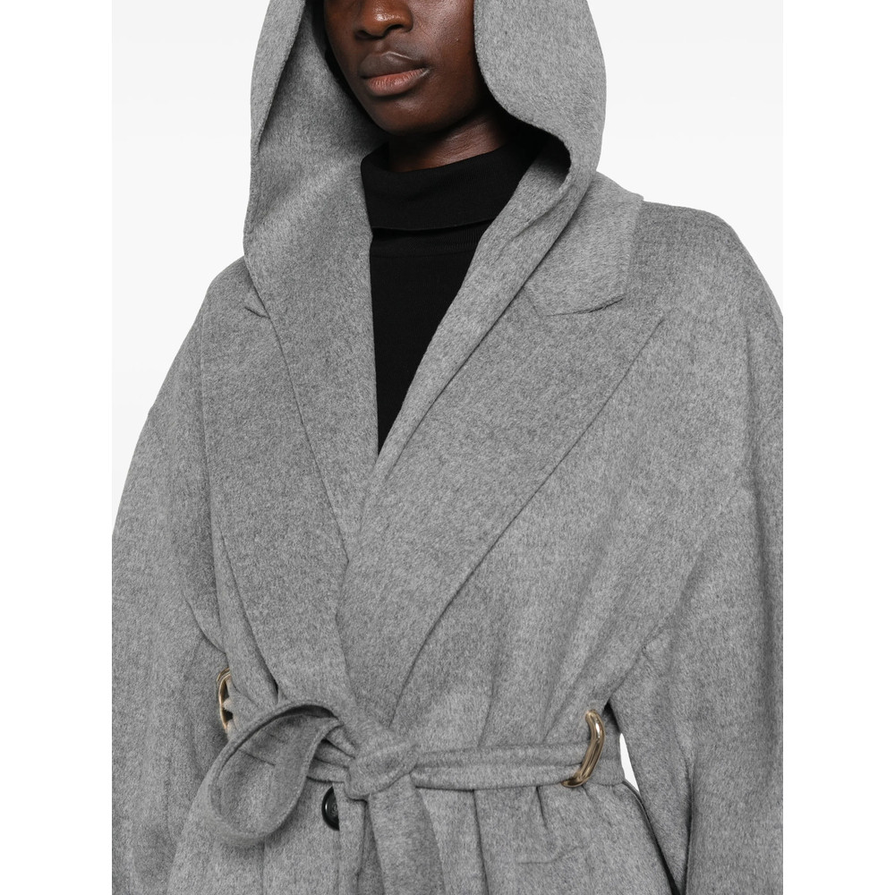 Sportmax Hooded Belted Coat