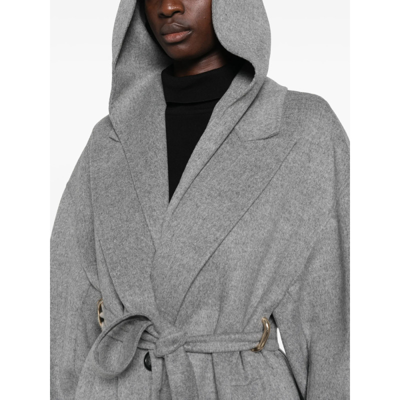 Sportmax Hooded Belted Coat