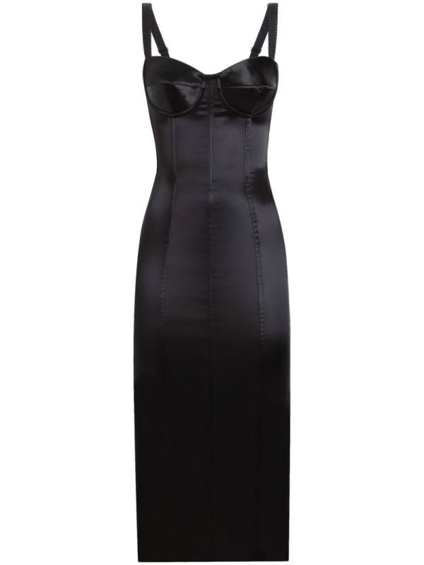 panelled midi dress