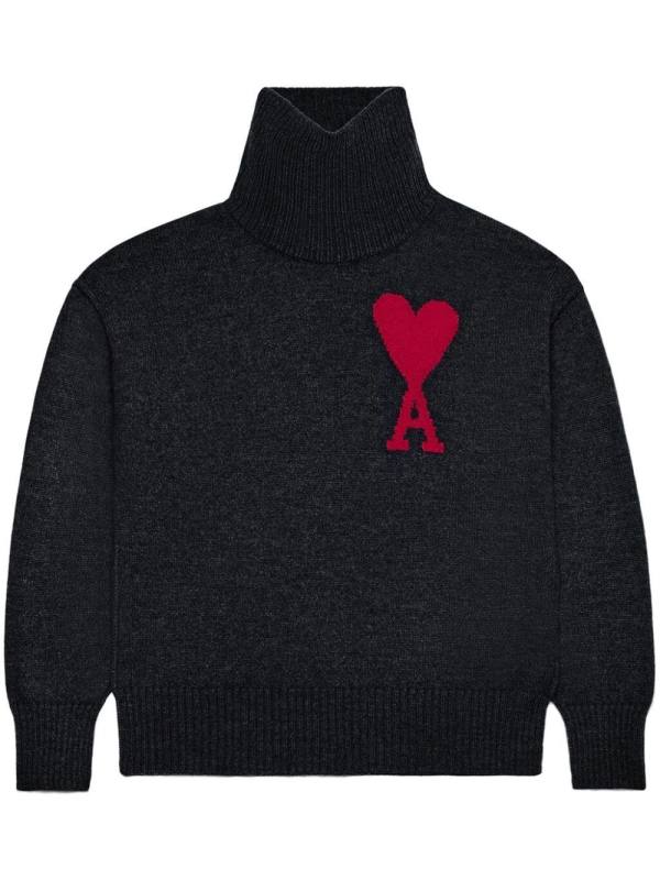 Ami de Coeur high-neck jumper