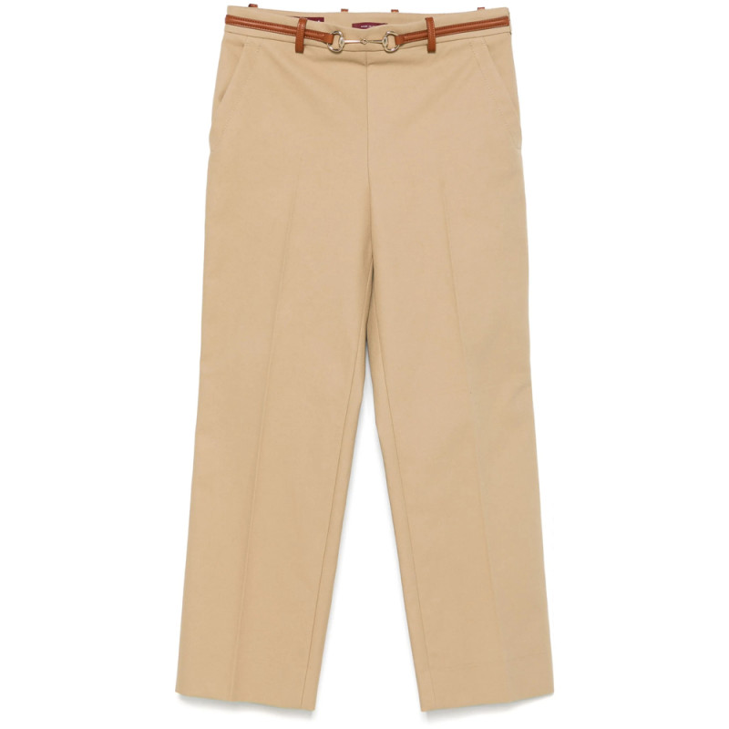 Gucci Horsebit-detail Cotton Trousers