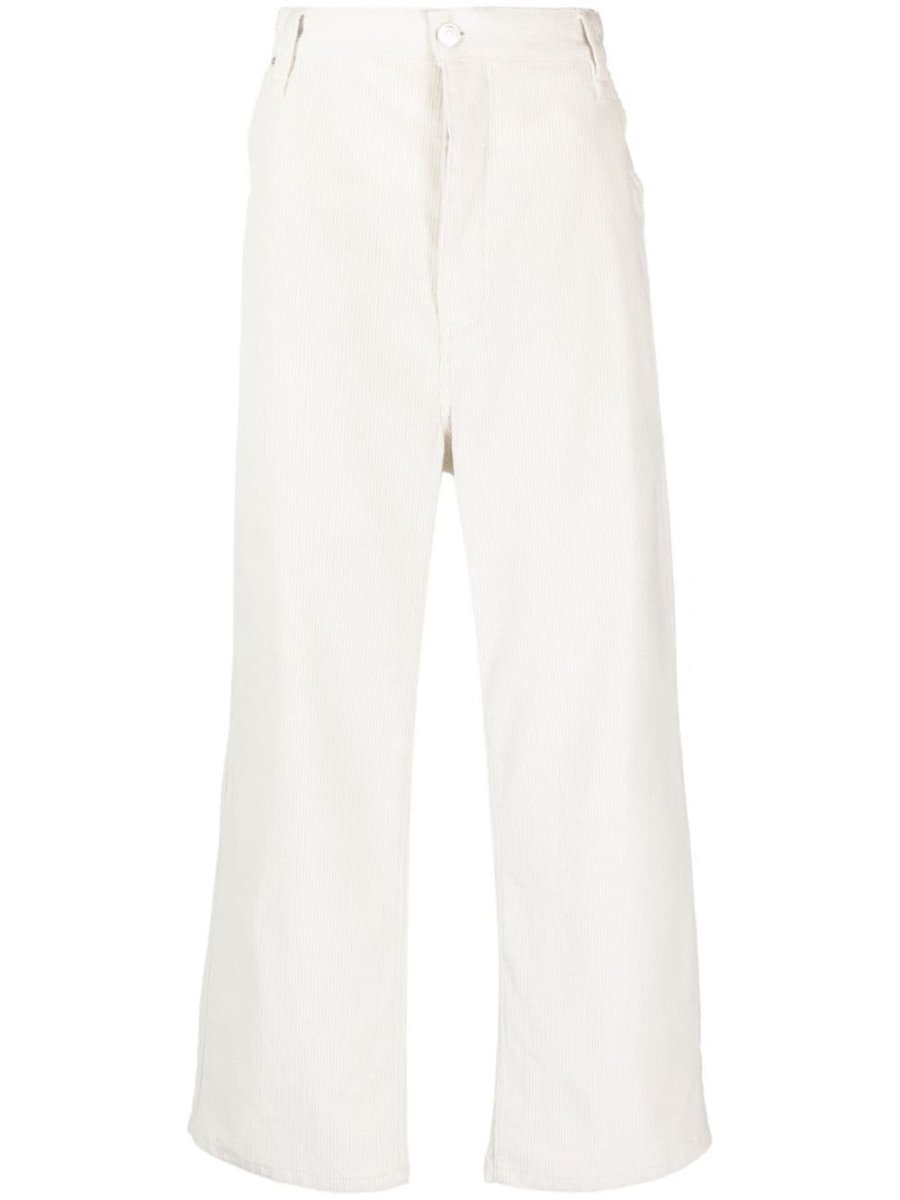 corduroy straight trousers