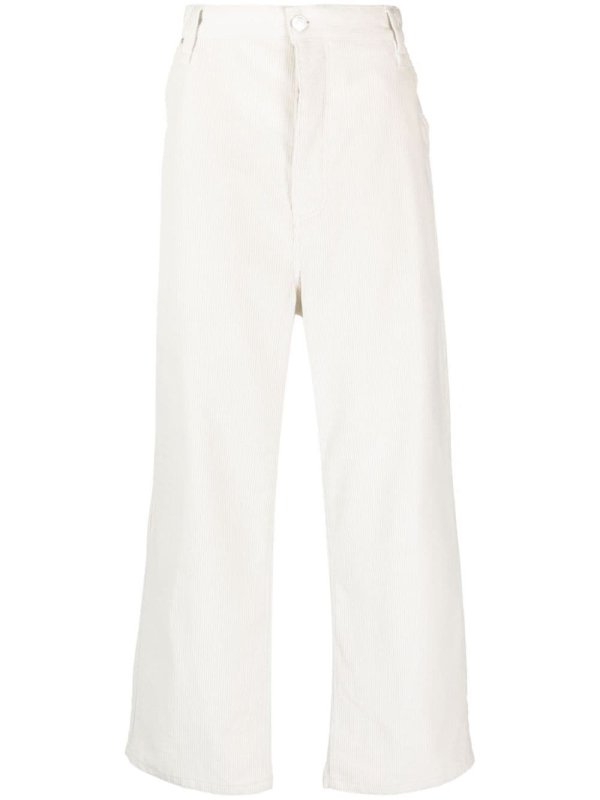 corduroy straight trousers