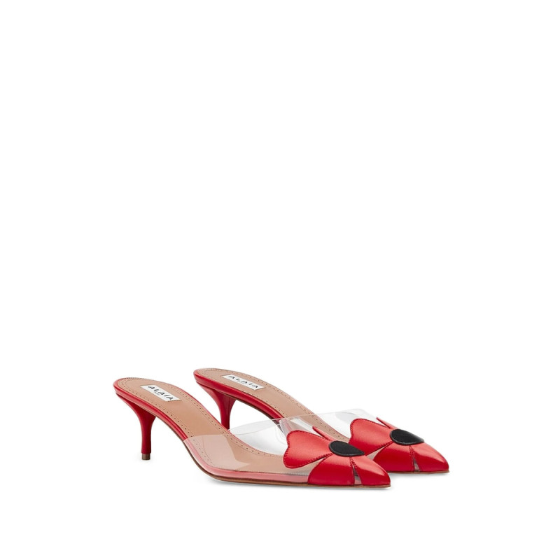 Alaïa Bloom Mules In Calfskin