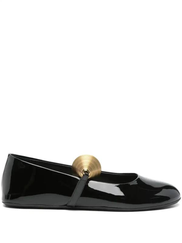 jewel-detail ballet flats